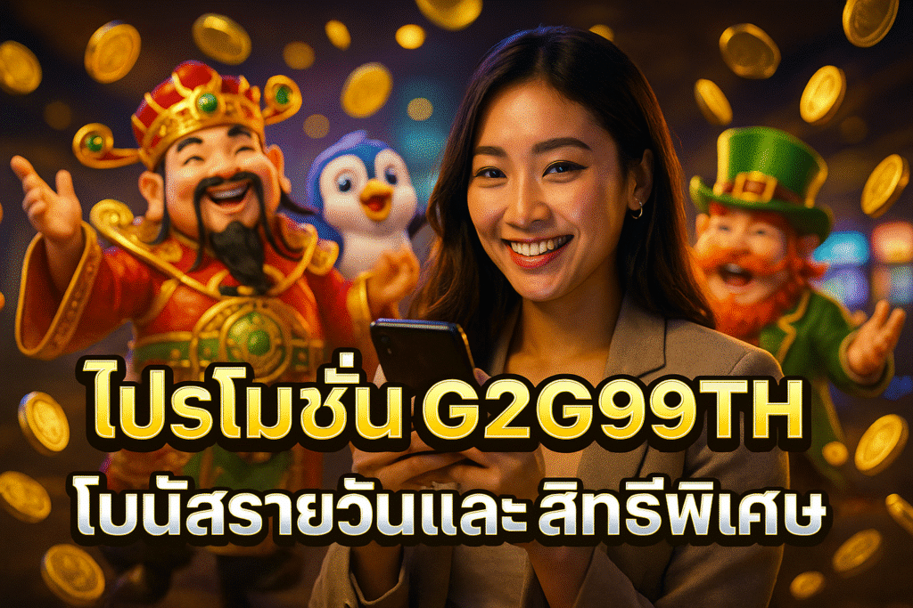 โปรโมชั่น G2G99TH โบนัสรายวันและสิทธิพิเศษ