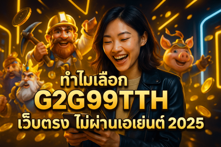 ทำไมเลือก G2G99TH เว็บตรง ไม่ผ่านเอเย่นต์ 2025