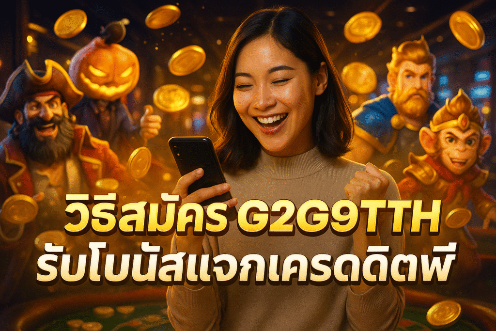 วิธีสมัคร G2G99TH รับโบนัสแจกเครดิตฟรี