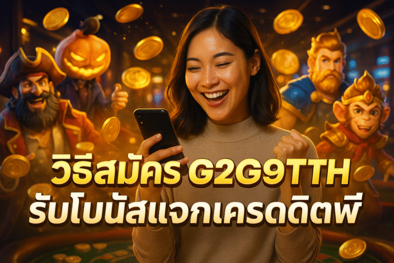 วิธีสมัคร G2G99TH รับโบนัสแจกเครดิตฟรี