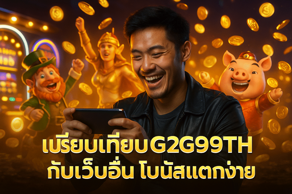 เปรียบเทียบ G2G99TH กับเว็บอื่น โบนัสแตกง่าย